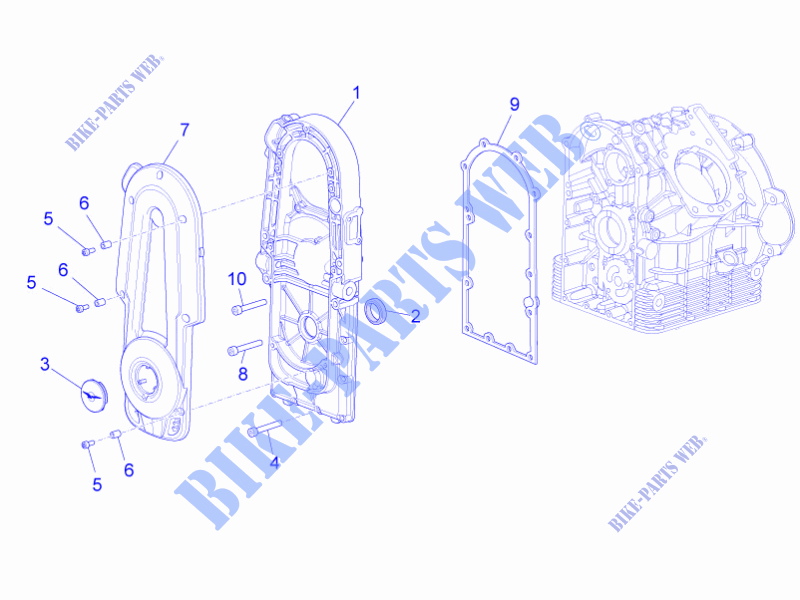 Gehäuse I für MOTO GUZZI Eldorado E4 ABS 2016